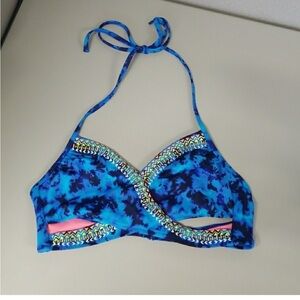 Pink VS Aztec Print Bikini Wrap Top